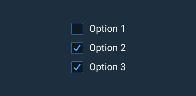Do: Neatly arrange and group multiple Checkboxes whenever possible.