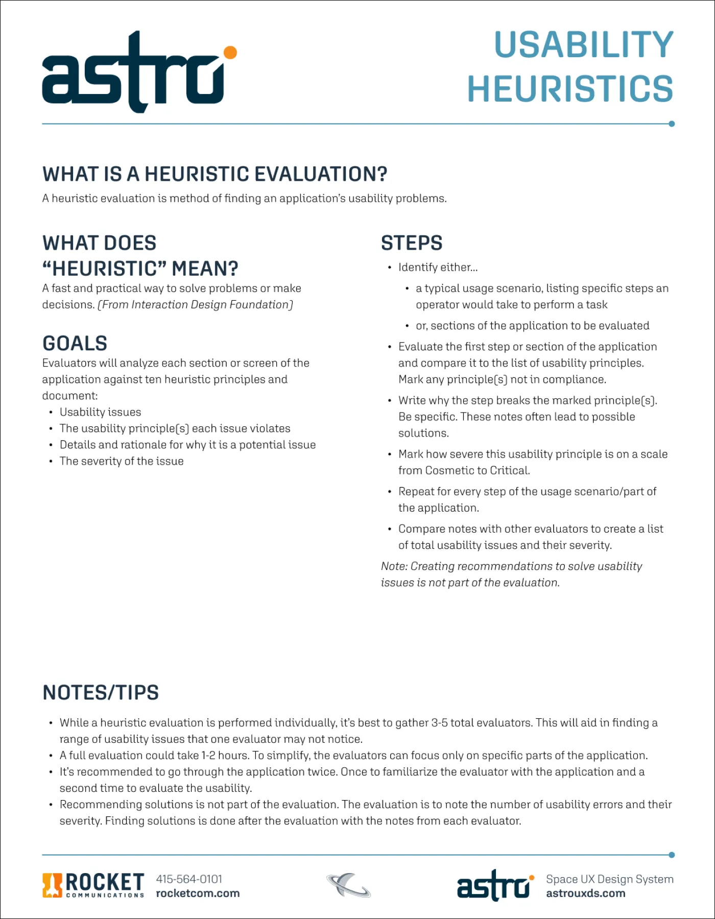 Usability Heuristics Worksheet