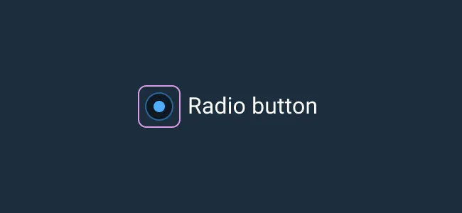 Don’t: Focus only the radio button control when its label is visible.
