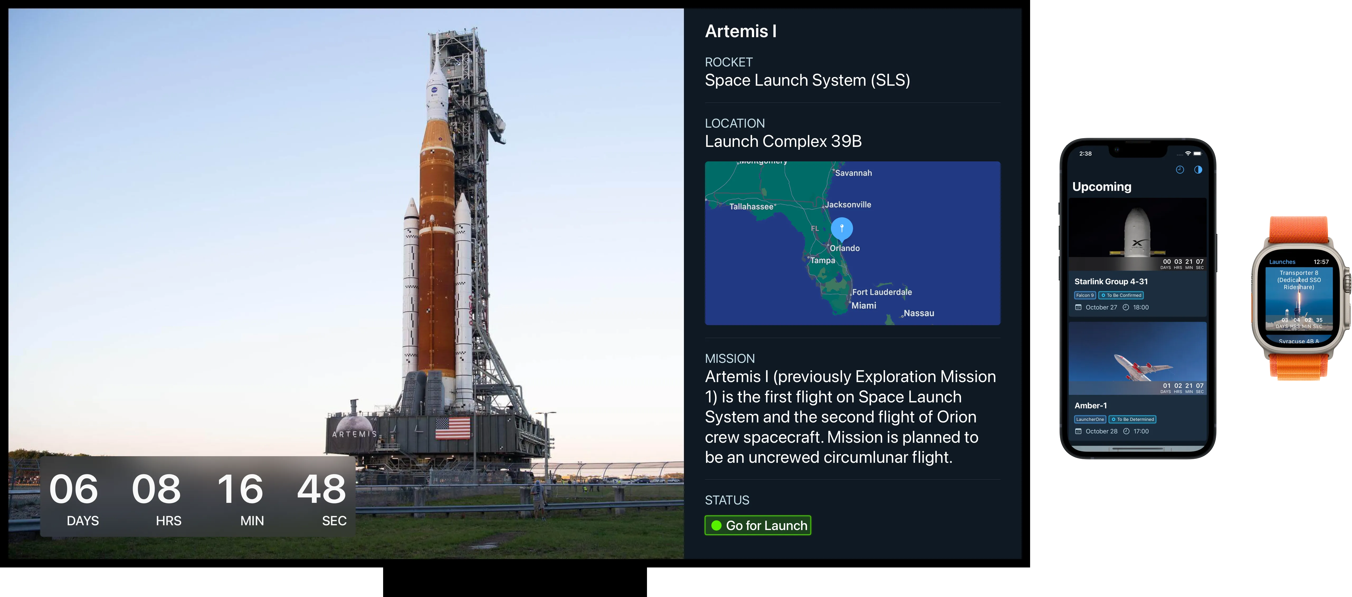 Astro Launch App on AppleTV and iPhone